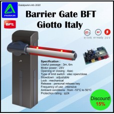 Barrier Gate BFT Giotto Italy AP103