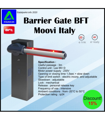 Barrier Gate BFT Moovi Italy