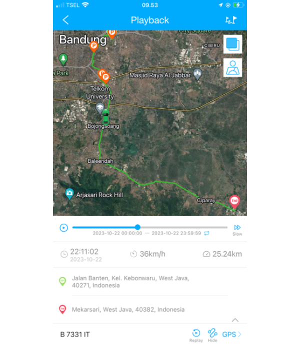 GPS Tracker GT06N Pelacak Mobil