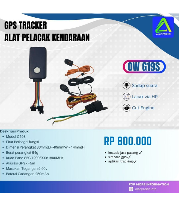 GPS Tracker Oneway G19S Pelacak Mobil