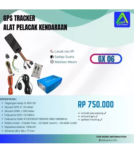GPS Tracker GX06 Pelacak Motor Mobil
