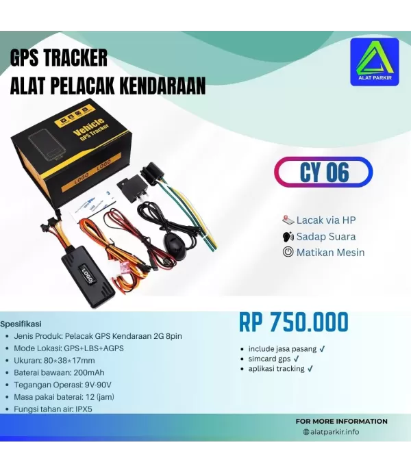 GPS Tracker CY06 Pelacak Motor Mobil