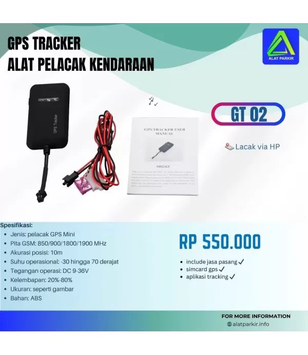 GPS Tracker GT02 Pelacak Motor Mobil