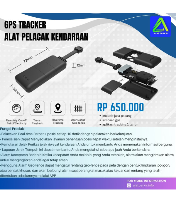 GPS Tracker Oneway EV02 Pelacak Kendaraan