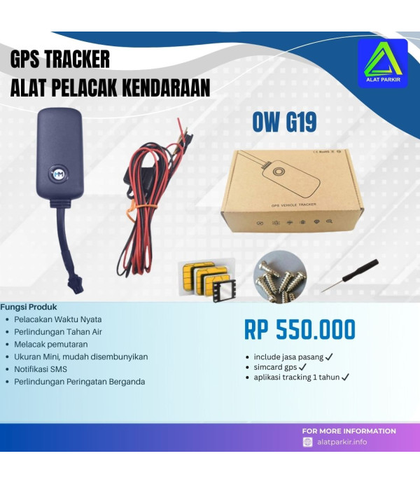 GPS Tracker Oneway G19 Pelacak Kendaraan