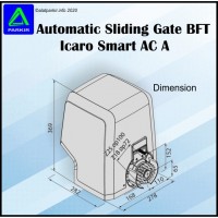 Sliding Gate BFT ICARO SMART AC A Pintu Pagar Otomatis