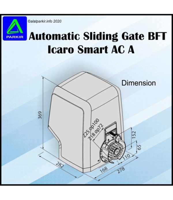 Sliding Gate BFT ICARO SMART AC A2000 Pintu Pagar Otomatis
