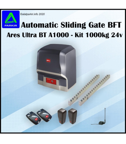 Sliding Gate BFT Ares BT A1000 - Kit 1000kg 24v Pintu Pagar Otomatis