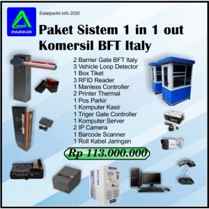 Paket Sistem Parkir Komersil 1 in 1 out Grade A