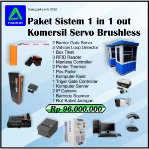 Paket Sistem Parkir Komersil 1 in 1 out Grade B