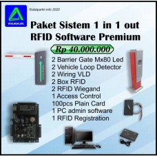 Paket Sistem RFID Software 1 in 1 out Premium