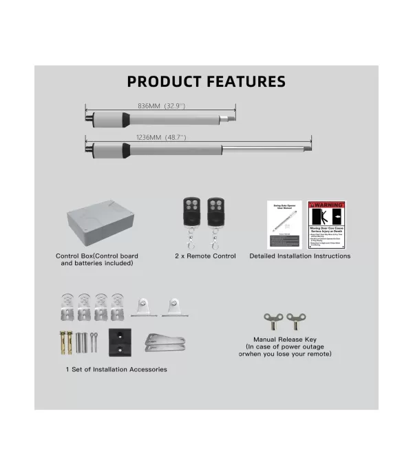 Pagar Swing gate opener 