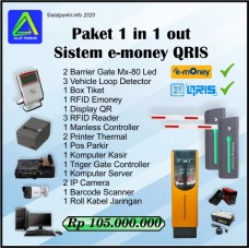 Paket Palang Parkir Sistem eMoney QRIS