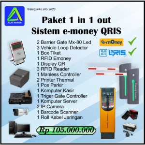 Paket Palang Parkir Sistem eMoney QRIS