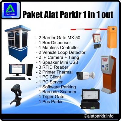 Paket Alat Parkir 1 Masuk 1 Keluar Murah