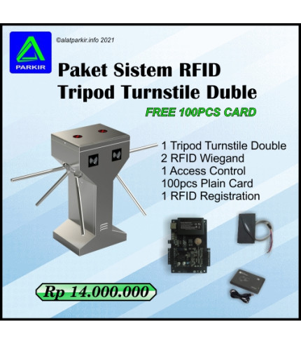Paket Tripod Turnstile Taping Kartu