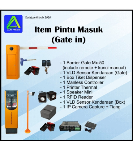 Paket Portal Otomatis Murah 1 Masuk 1 Keluar Berbayar