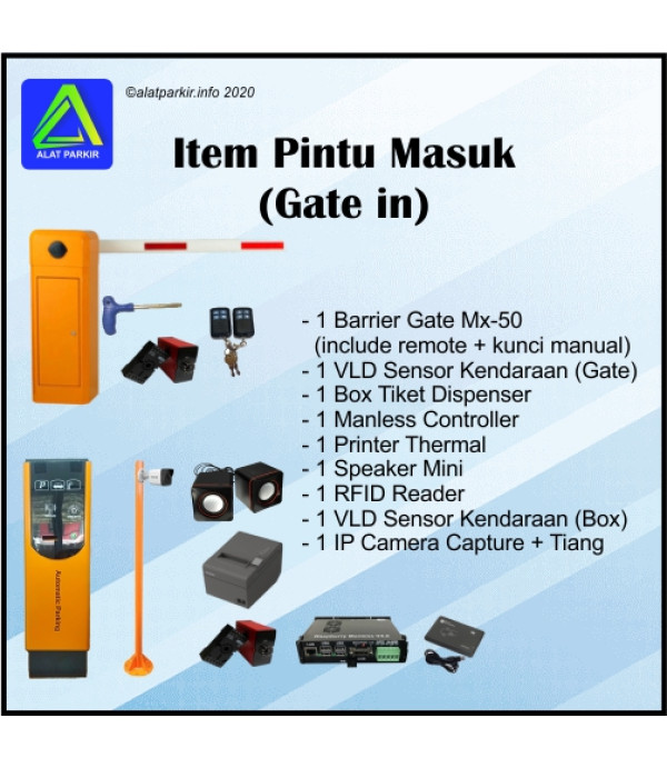 Paket Portal Otomatis Murah 1 Masuk 1 Keluar Berbayar