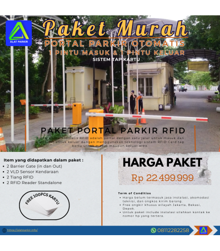 Paket RFID Palang Otomatis Perumahan Murah