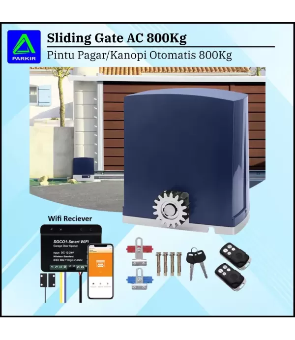 Mesin Pagar Otomatis Sliding Gate 800Kg AC/DC Murah Bandung