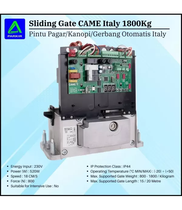Mesin Gerbang Pabrik Sliding Gate Came Italy 2,5 Ton