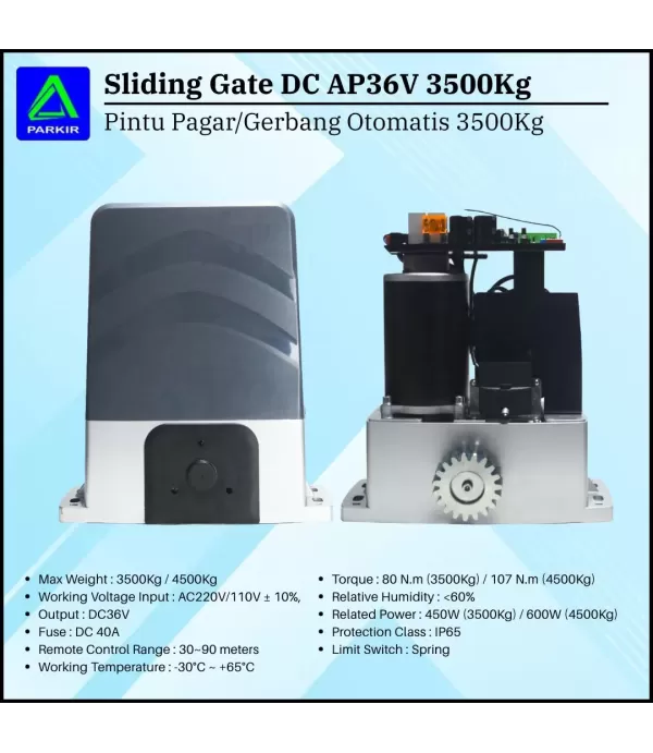 Sliding Gate DC 36V AP 3500Kg