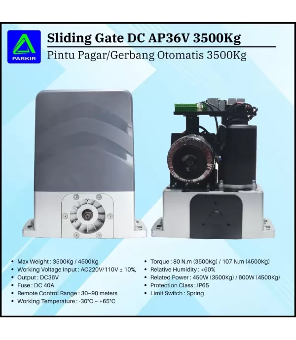 Sliding Gate DC 36V AP 3500Kg