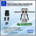 Paket Pemasangan Tripod Turnstile Double Sitem Tap Kartu