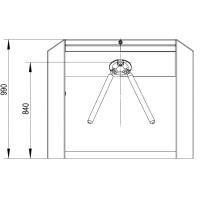 Bridge Tripod Turnstile Two Way