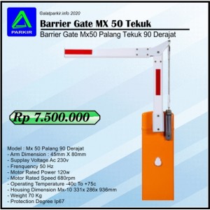 Barrier Gate MX 50 Palang Tekuk 90 Derajat
