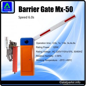 Barier Gate MX-50 6.0s DC Palang 6 Meter Teleskopik