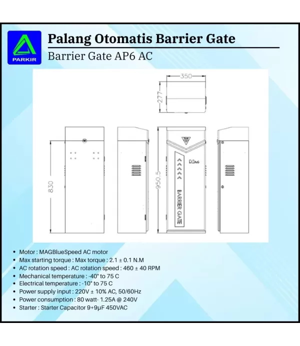 Barrier Gate MAG AP6 AC 