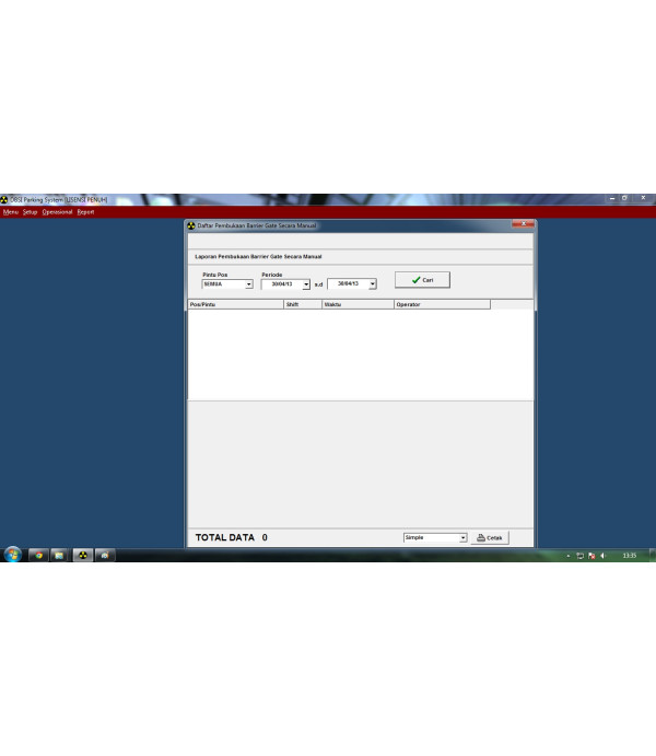 Software Parkir Linux Support Emoney