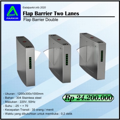 Turnstile Flap Barrier Two Lanes