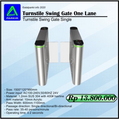 Swing Barrier Turnstile Swing Gate Single