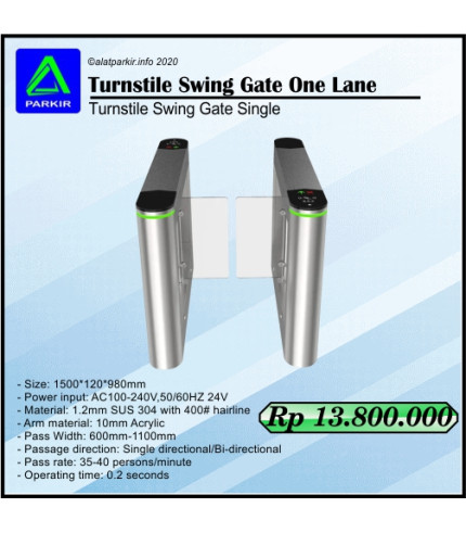 Turnstile Swing Gate Swing Barrier Single