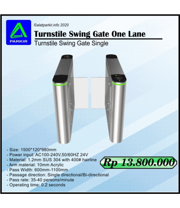 Turnstile Swing Gate Swing Barrier Single