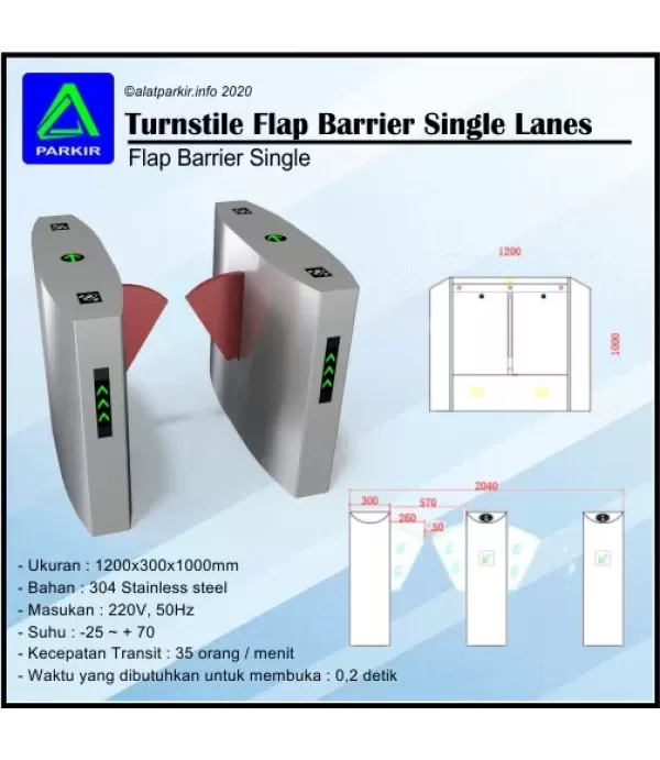 Turnstile Flap Barrier