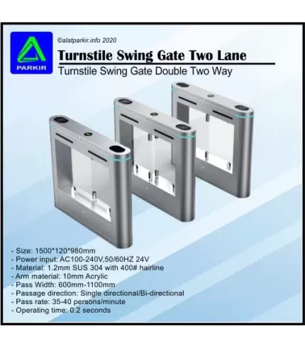 Turnstile Swing Gate Swing Barrier 2 Way