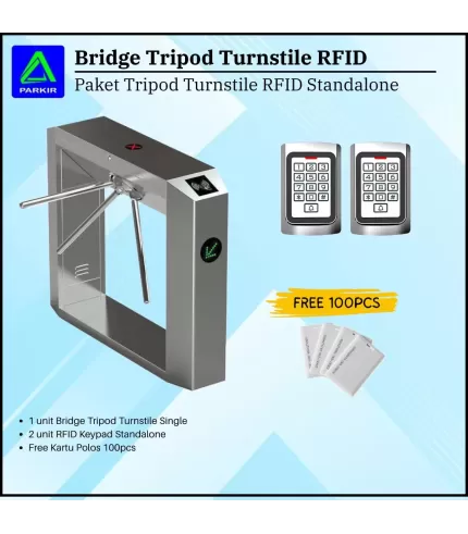 Paket Bridge Tripod Turnstile Single RFID Standalone