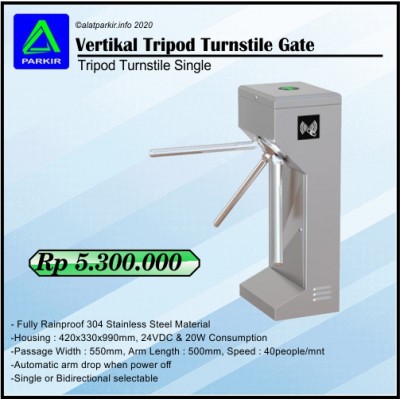 Vertikal Tripod Turnstile Single